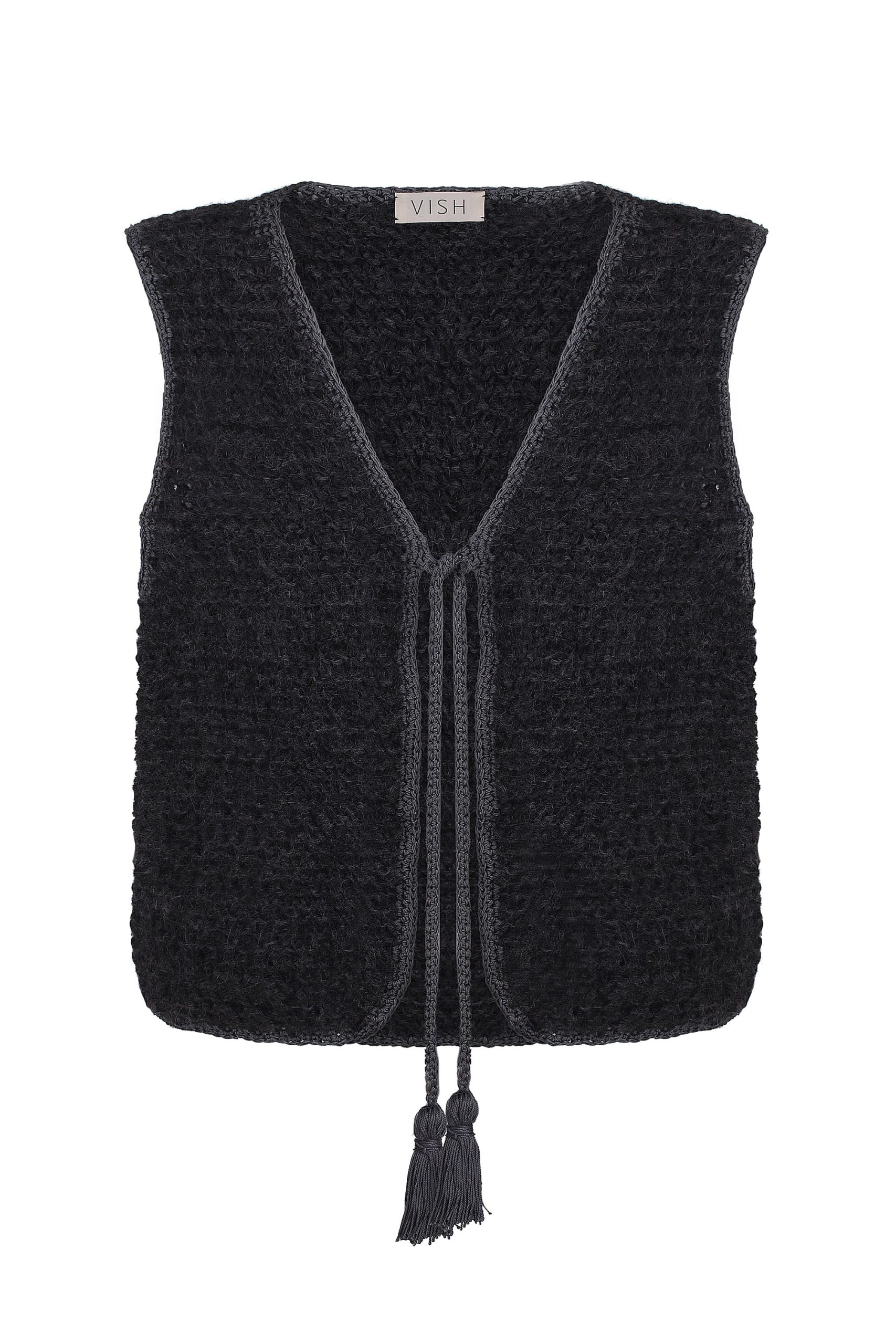 Handmade Merino Alpaca Wool Vest: Sleeveless Knit Gilet
