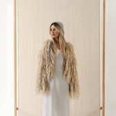 Hand Knitted Wool Bonnet: Sequined Ear Flap Hat