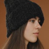 Hand Knitted Alpaca Wool Cap: Unisex Winter Beanie Hat