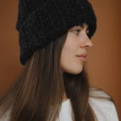 Hand Knitted Alpaca Wool Cap: Unisex Winter Beanie Hat