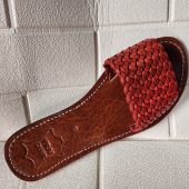 Handwoven Leather Moroccan Sandals For Women – Terracotta Braided Slide Flats – Artisan Summer Shoes 37 To 42 – Handmade Real Leather Slides