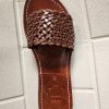 Moroccan Handmade Leather Sandals Women – Braided Slides, Strappy Summer Shoes, Open Toe Beach Sandals, Handcrafted Flat Leather Sandals