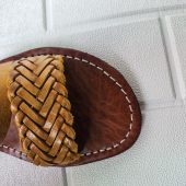 Handmade Moroccan Leather Sandals - Boho Summer Shoes - Ethnic Flat Shoes - Braided Leather Flip Flops - Artisan Beach Sandals -