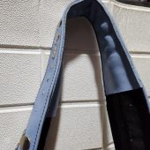 Moroccan Leather Tote – Soft Blue Studded Shoulder Bag | Handmade Boho Artisan Purse | Light Blue Shopper – Large & Small Sizes