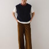 Hand-knitted Red Mohair Vest: Women's Cozy Knitwear